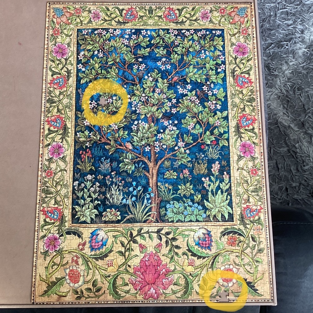 1000pc puzzle - missing 2 pcs